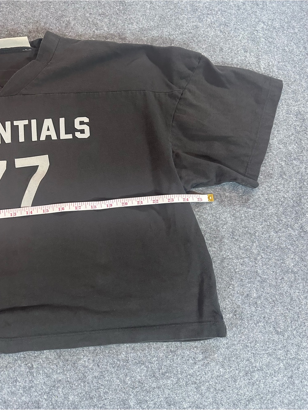 Essentials Black Boxy Jersey Top - Picture 5 of 9